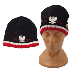 Czapka Zimowa Polska Czarno...