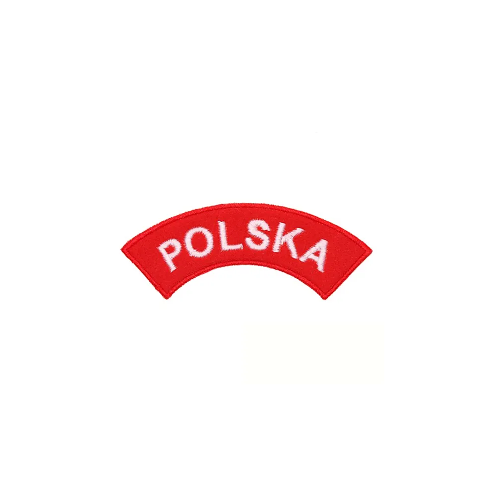 Naszywka Haftowana Napis POLSKA (048a) 