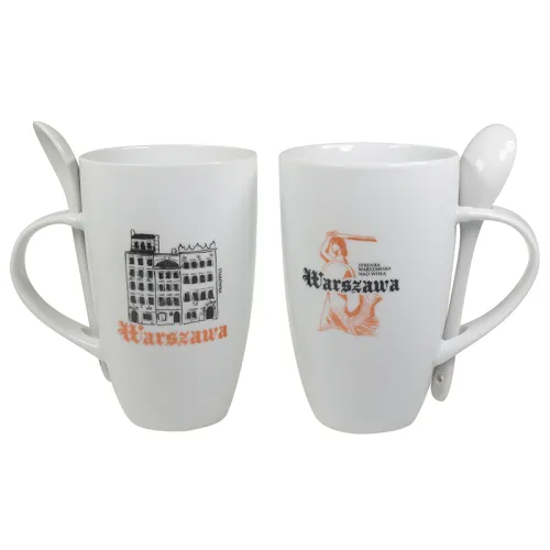 Kubek Biały z łyżeczką...