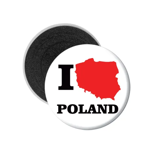 Magnes Okrągły I Love Poland