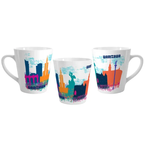 Kubek Latte Warszawa Retro