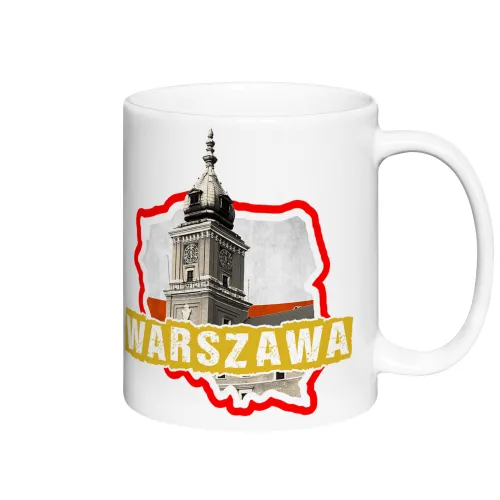 Kubek Biały Warszawa Zamek...