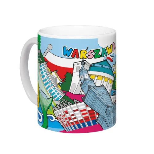 Kubek Biały Warszawa Kreskówka