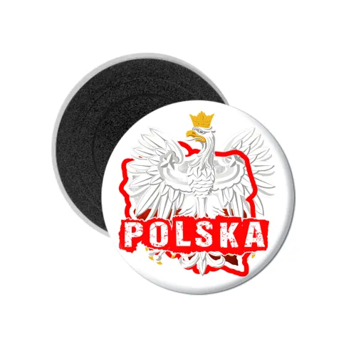 Magnes Okrągły Orzeł Kontur...