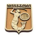 Magnes Warszawa Herb Syrenka 3D