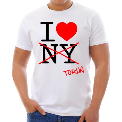 Koszulka I LOVE TORUŃ (M)::