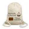 Plecak Worek Kiedyś Ciacho Teraz Piernik, natural