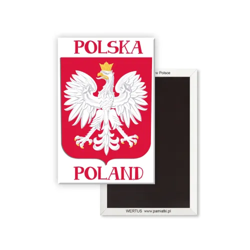 Magnes Godło Polski - biały...