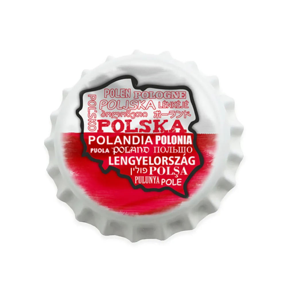 Magnes Kapselek Kontur Polska Mapa