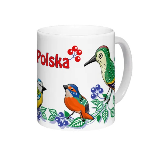 Kubek Polska Folk Ptaszki...
