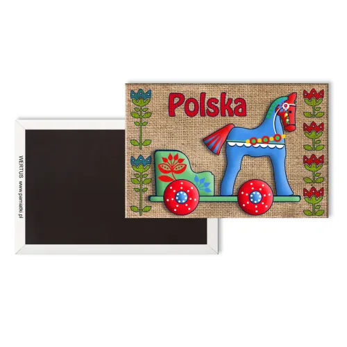 Magnes Konik z Wozem