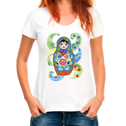 Koszulka Folklor Matrioszka...