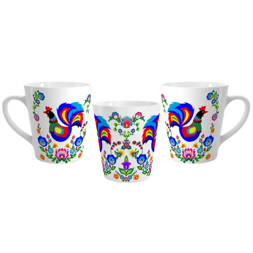 Kubek Latte Łowicz Kogut...