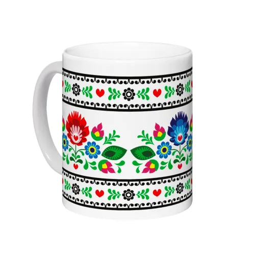 Kubek Łowicz Folklor Kwiaty...