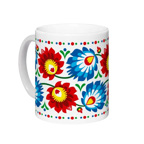 Kubek Łowicz Folklor Kwiaty...