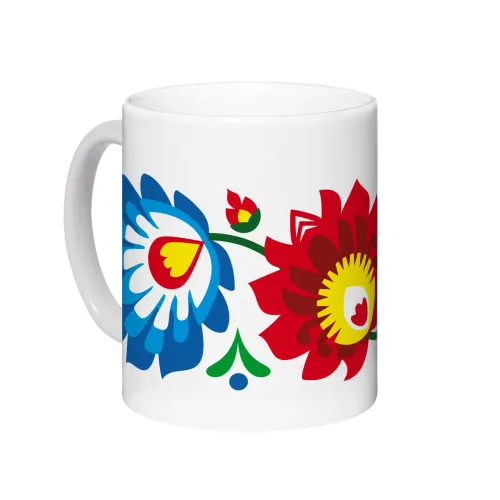 Kubek Łowicz Folklor Kwiaty...