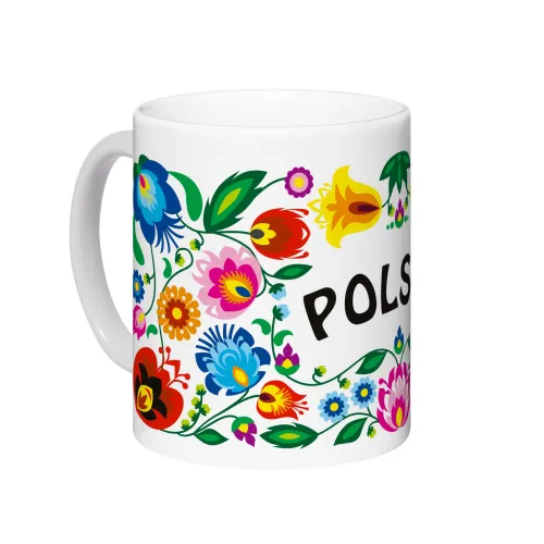 Kubek Łowicz Folklor Kwiaty...