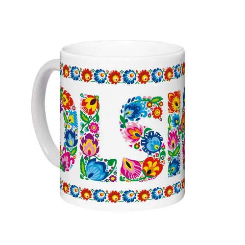 Kubek Łowicz Folklor POLSKA