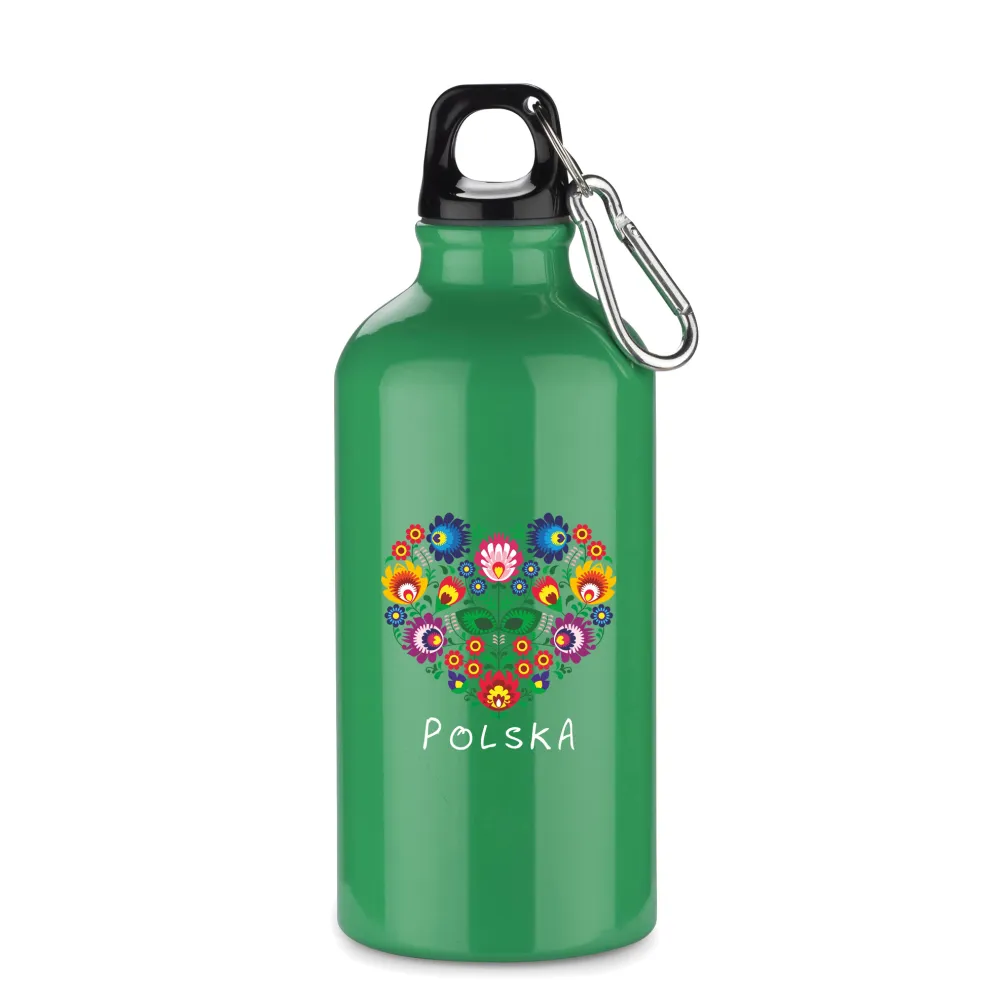 Butelka Aluminiowa Serce Polska,: