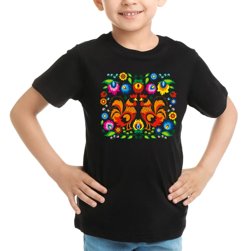 Koszulka Łowicz Koguty brązowe (K)::