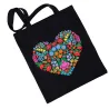 Torba eko Zalipie Serce, czarny