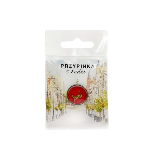 Przypinka pin Łódź Herb