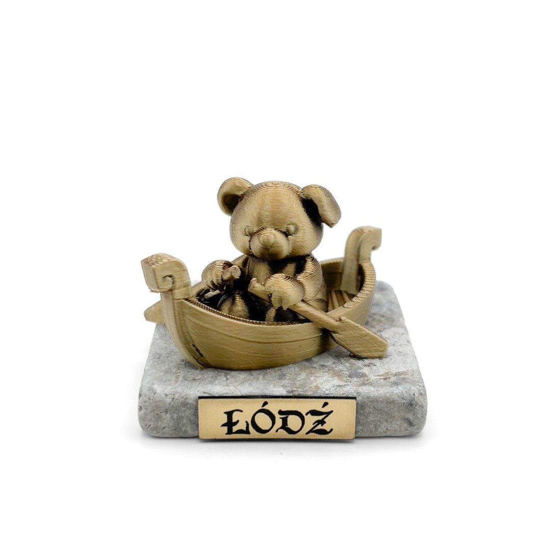 Figurka Łódź Miś w Łódce