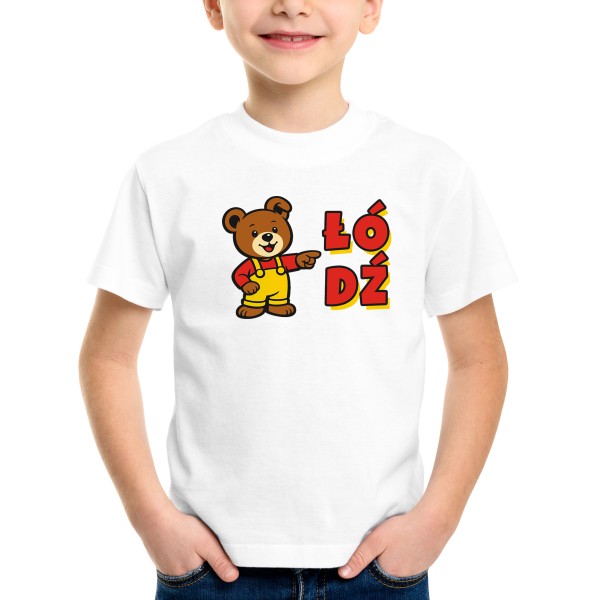 Koszulka Łódź Miś z Napisem (K)::