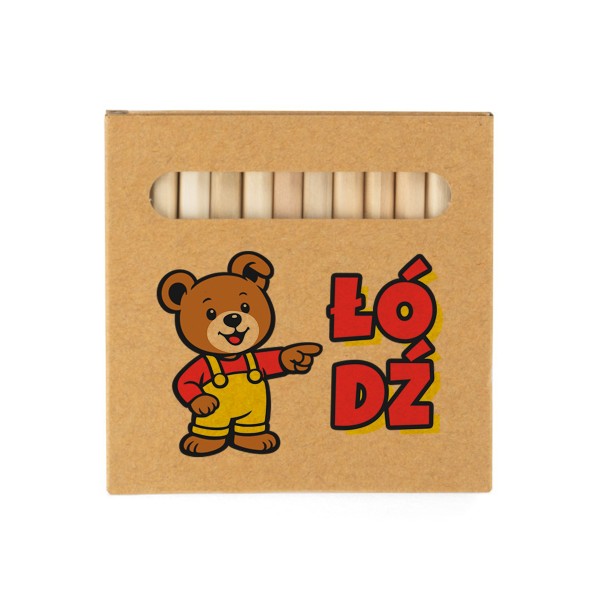 Kredki Łódź Miś 12 szt.