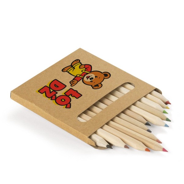 Kredki Łódź Miś 12 szt.