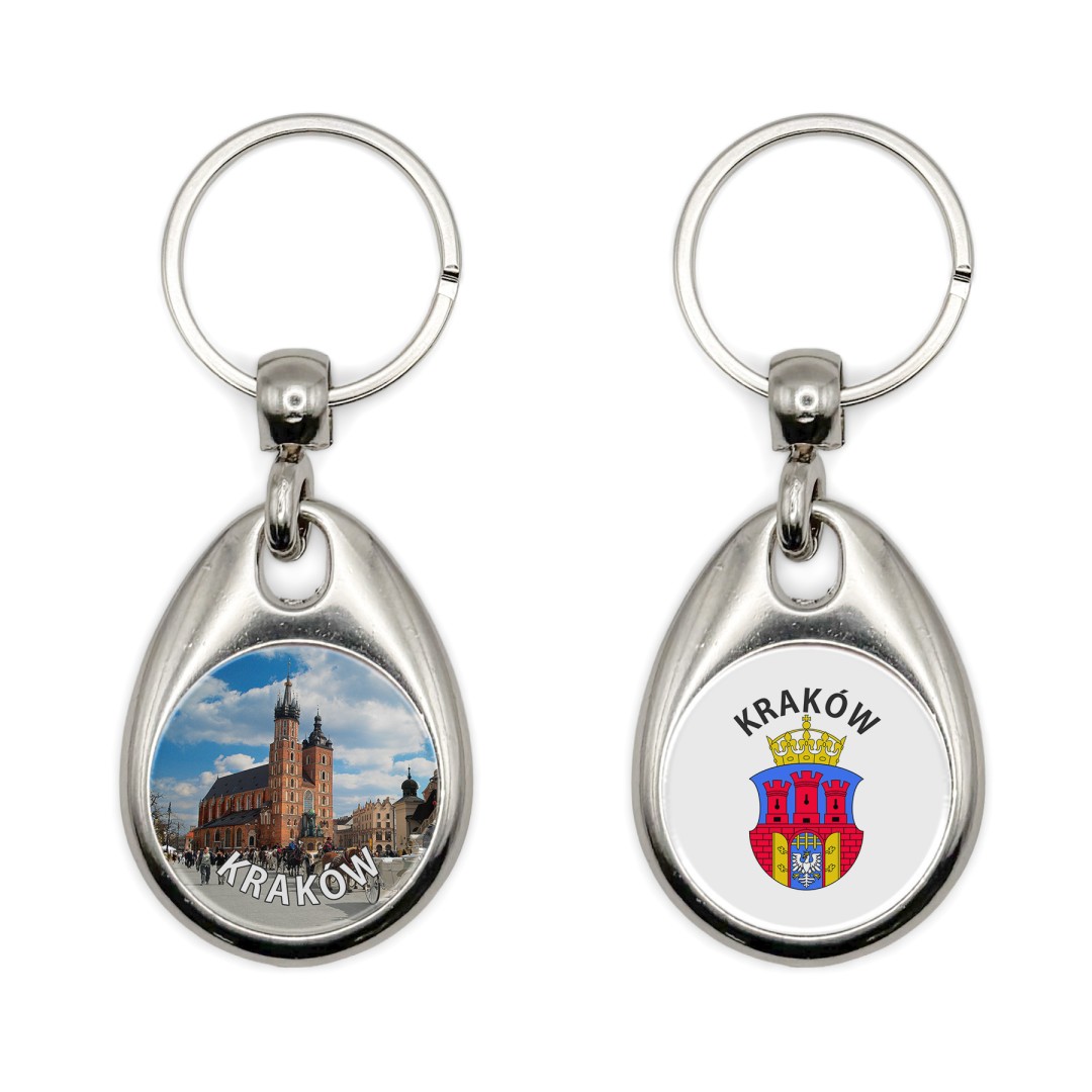 Brelok Dwustronny Łezka Kraków Kościół Mariacki