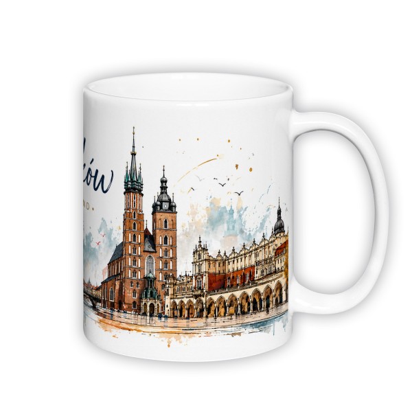 Kubek Kraków Akwarela