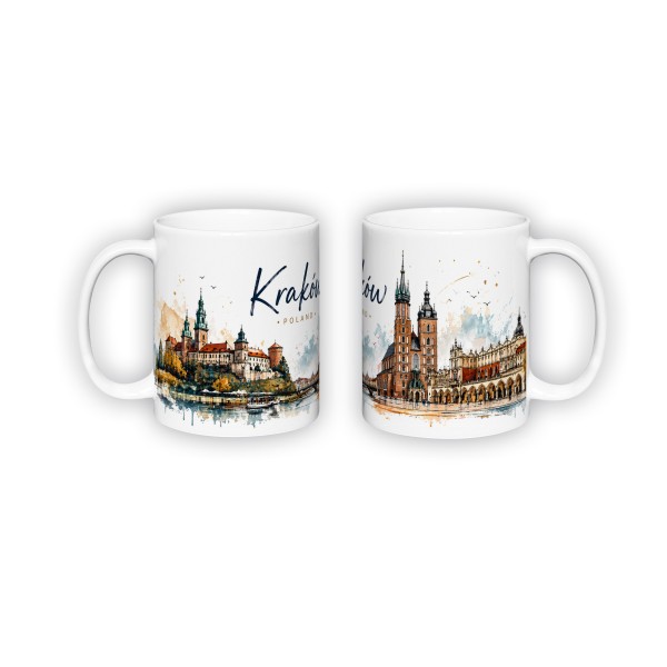 Kubek Kraków Akwarela