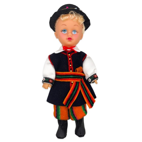 Strój Łowicki Męski Lalka 23cm