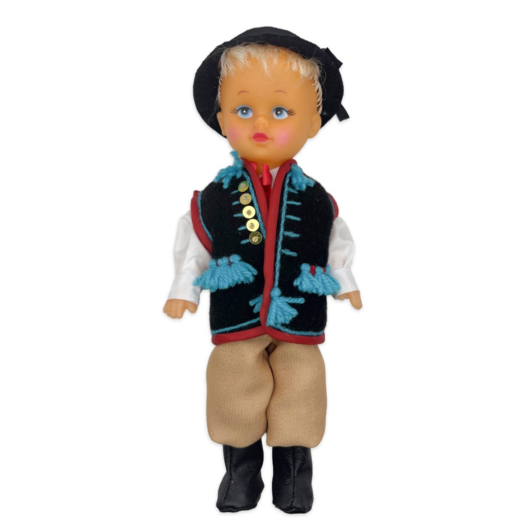 Strój Śląski Rozbarski Męski Lalka 23cm