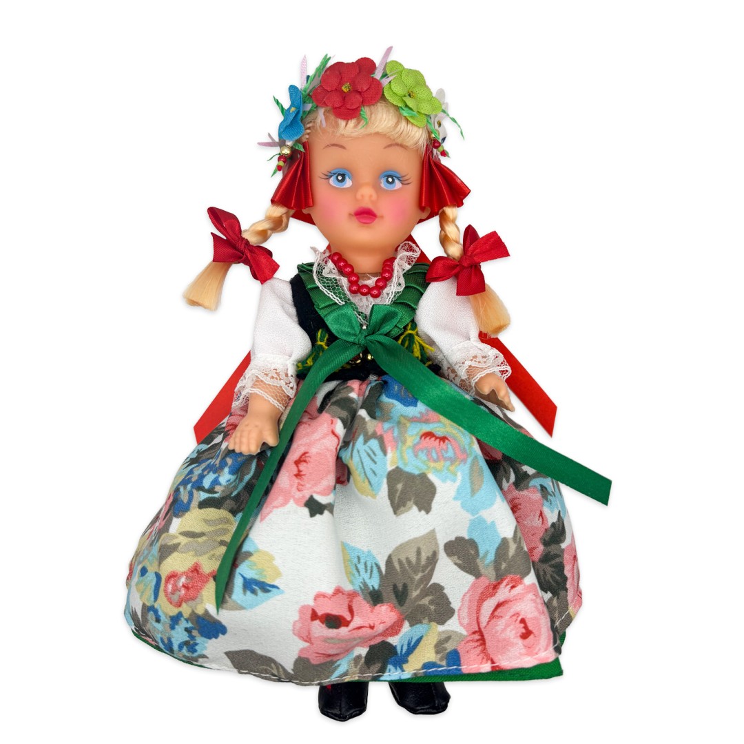 Strój Śląski Rozbarski Żeński Lalka 23cm