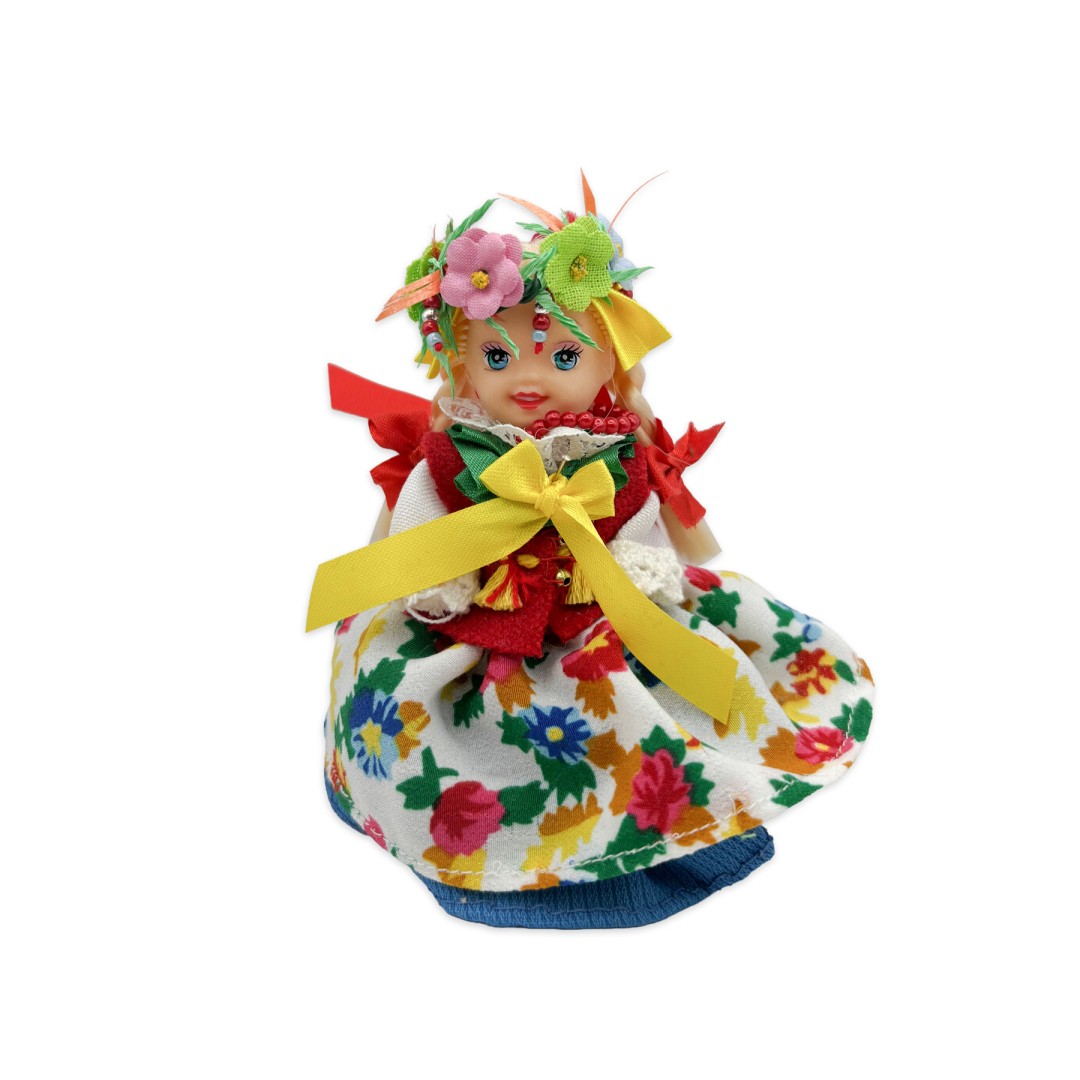Strój Śląski Rozbarski Damski Lalka 11cm