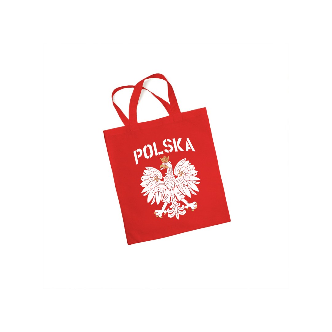 Torba eko mała Orzeł Polska, czerwony