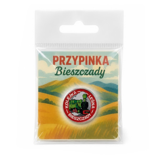 Przypinka pin Bieszczadzka Kolejka Leśna