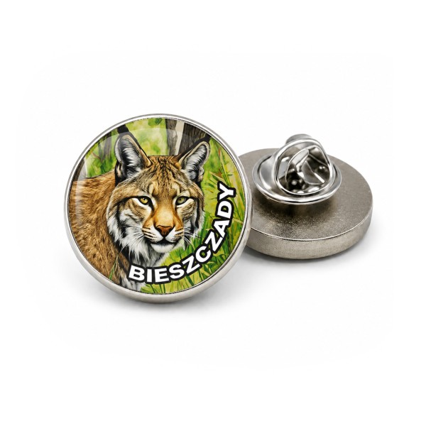 Przypinka pin Bieszczady Ryś
