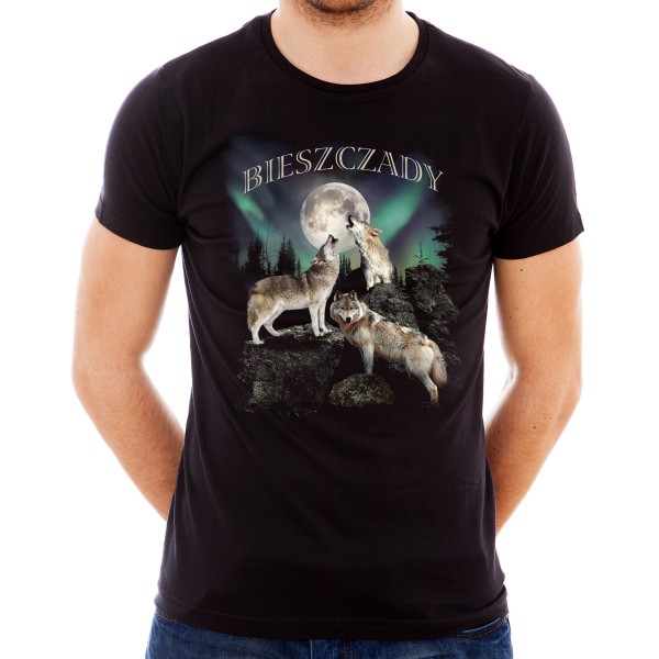 Koszulka Bieszczady 3 Wilki...