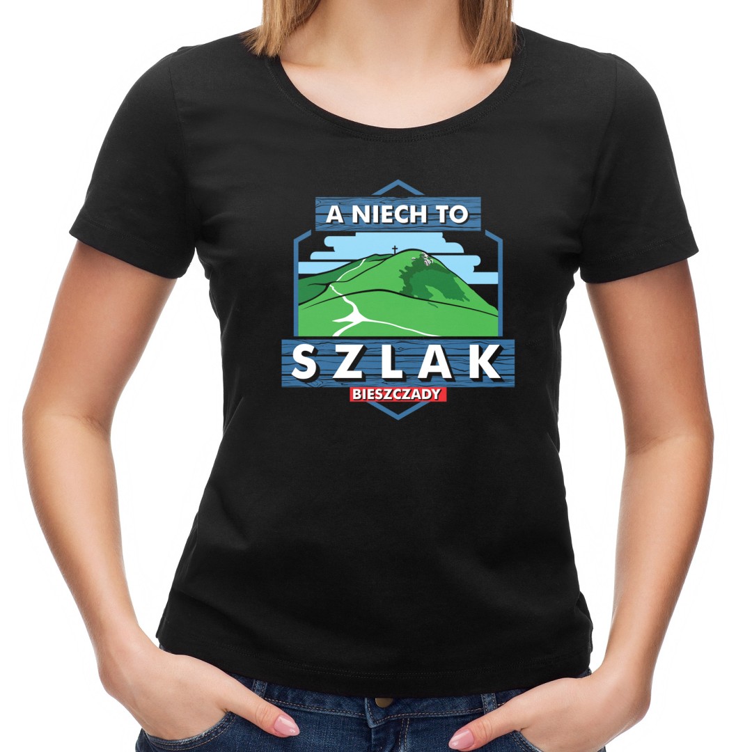 Koszulka Bieszczady "A NIECH TO SZLAK" (L)::