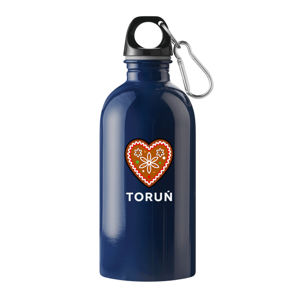 Butelka Aluminiowa Toruń Serce Piernik,: