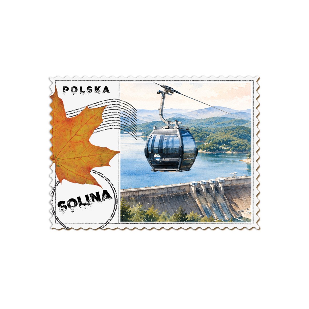 Magnes Bieszczady Solina Zapora Kolejka Znaczek