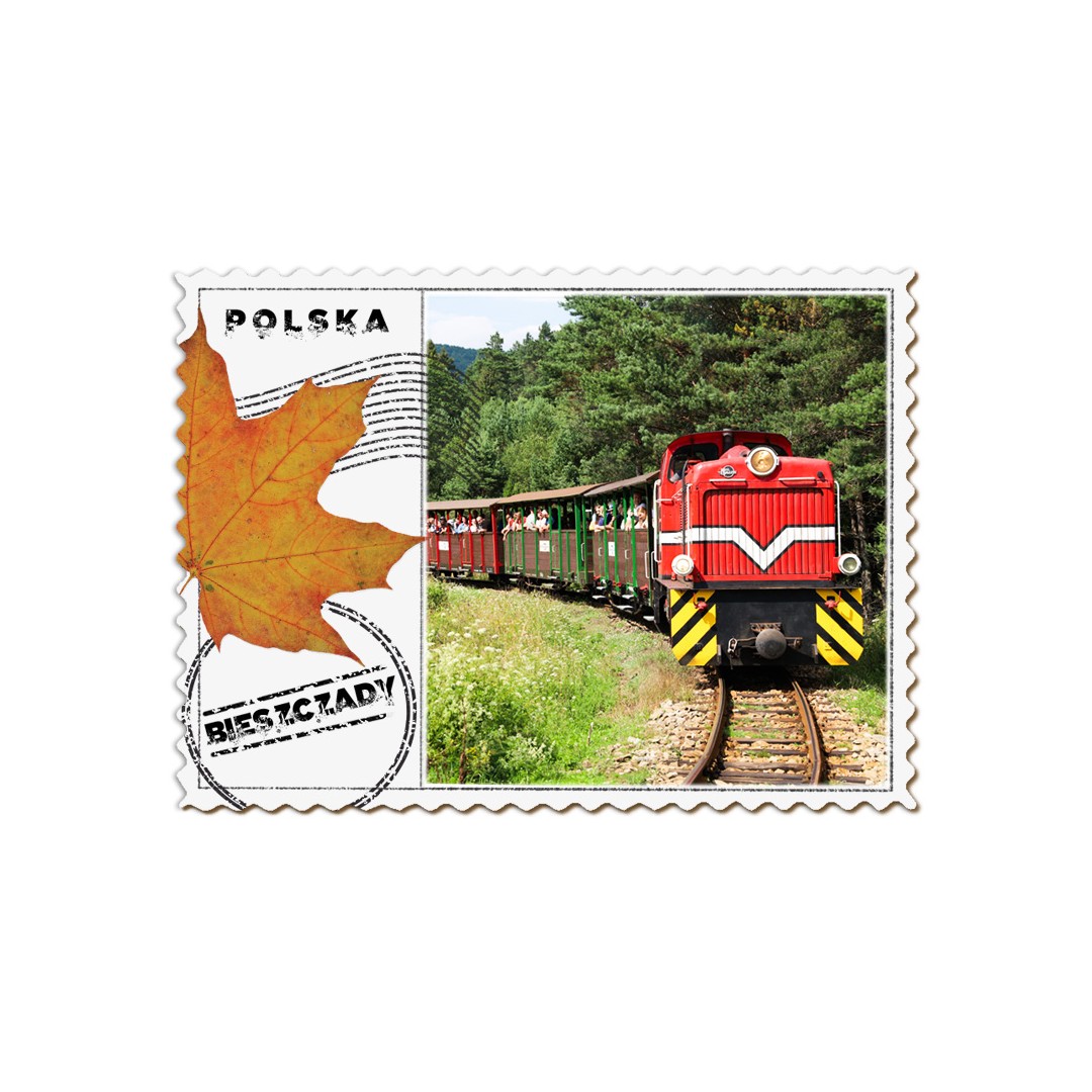 Magnes Bieszczady Kolejka Spalinowa Znaczek