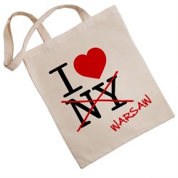 Torba eko I love Warsaw,...