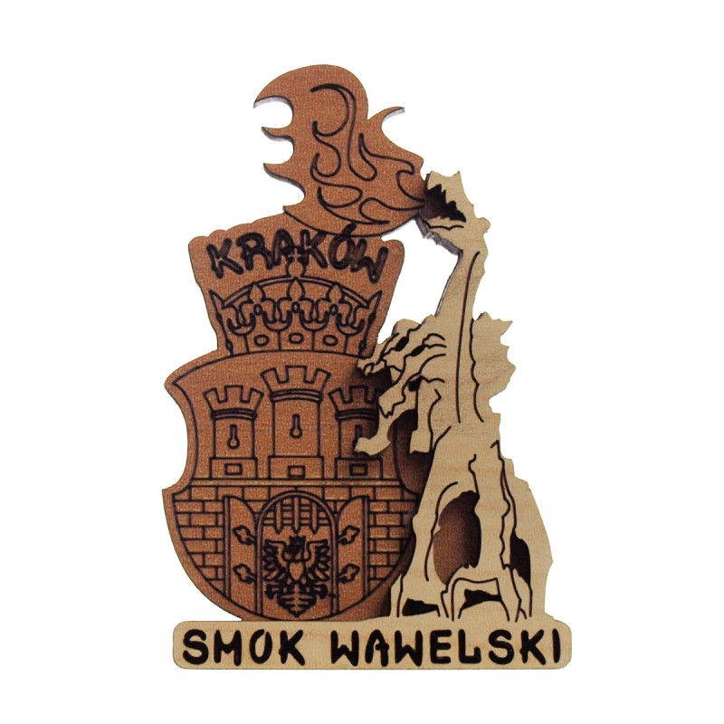 Magnes Smok Wawelski Herb Krakowa 3d
