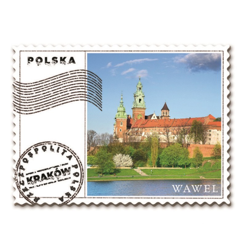 Magnes Znaczek Kraków Wawel Panorama