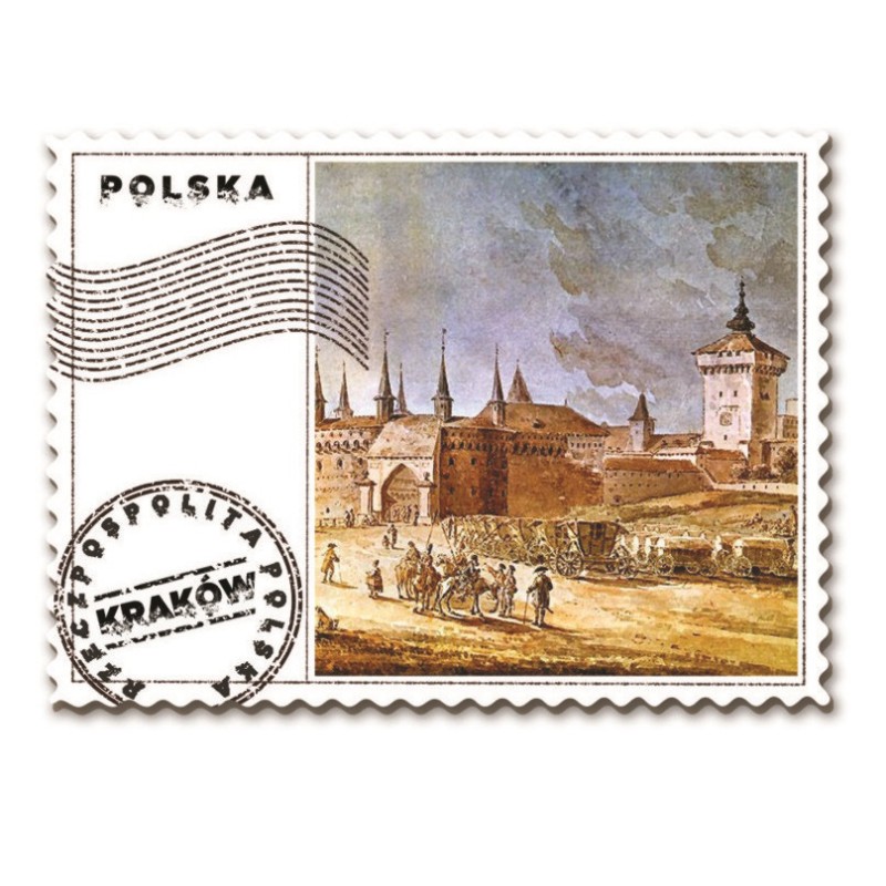Magnes Znaczek Kraków Rycina