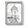 Magnes Szkic Kraków Brama Floriańska